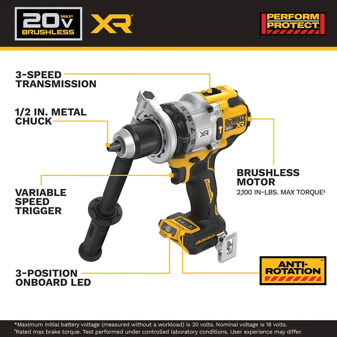 DeWALT&reg; DCD1007B DEWDCD1007B