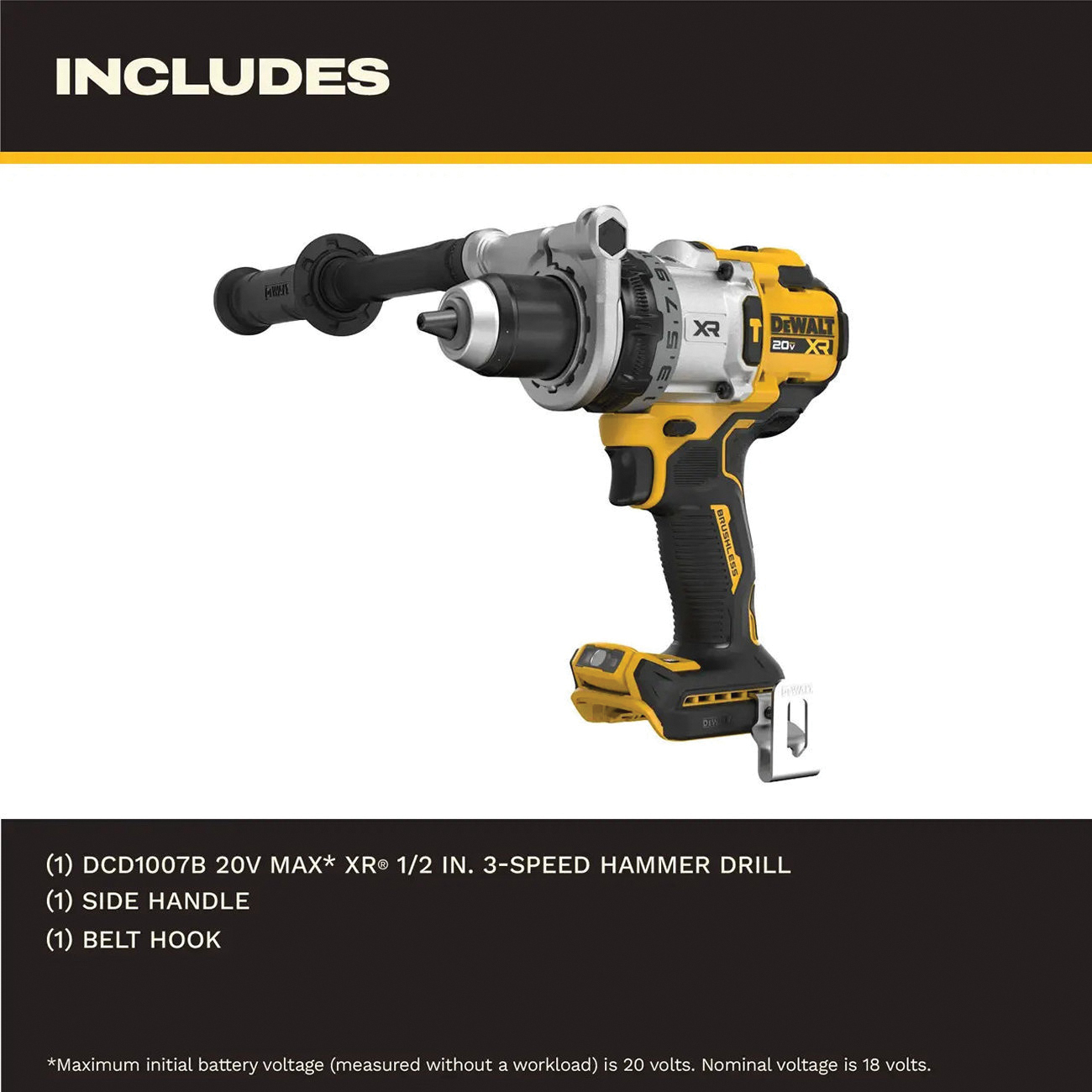 DeWALT&reg; DCD1007B DEWDCD1007B