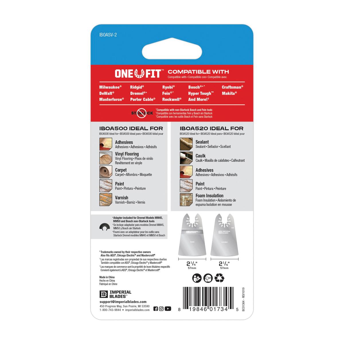 IMPERIAL BLADES&trade; IBOASV-2 MWKIBOASV-2