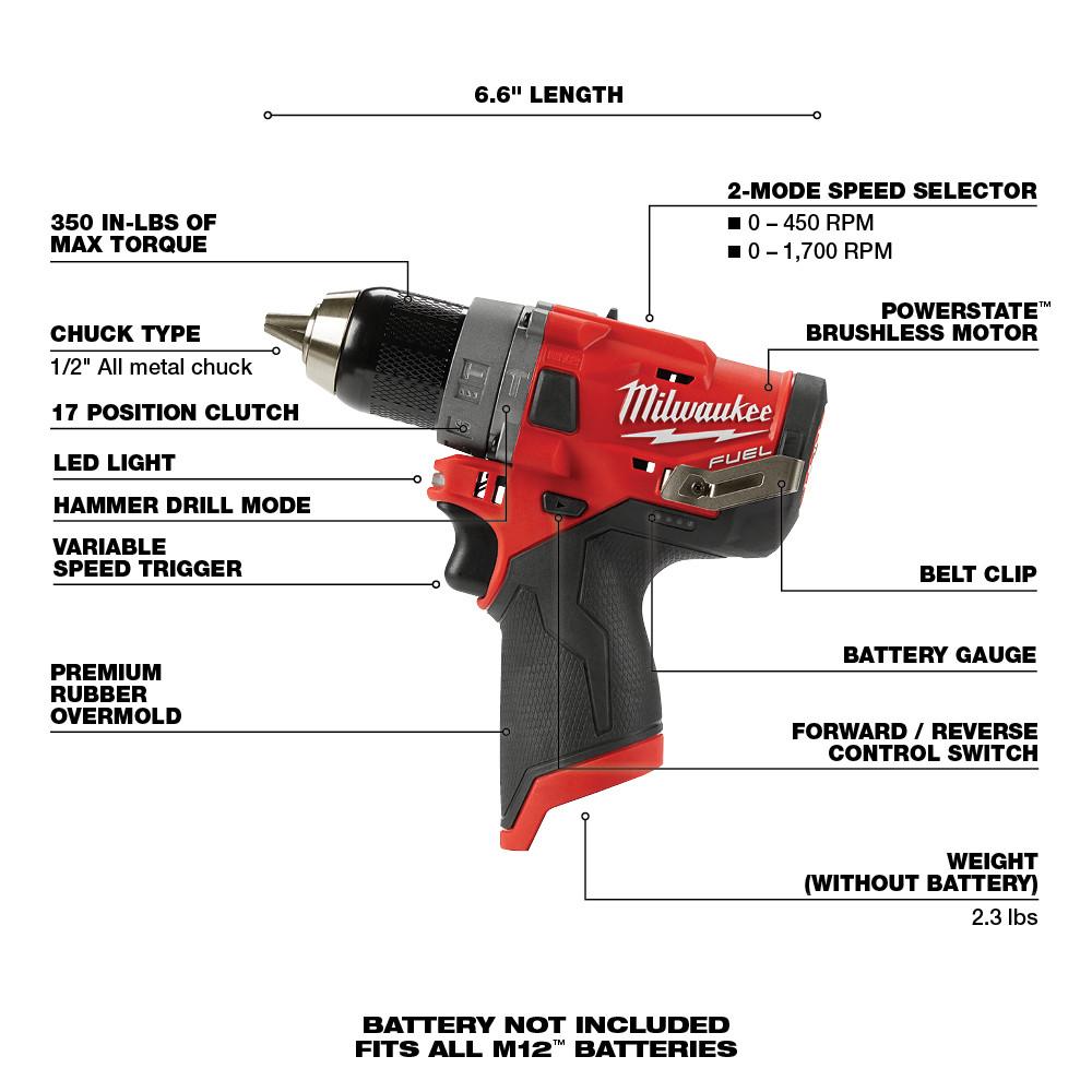 Milwaukee® 2504-20 MWK2504-20