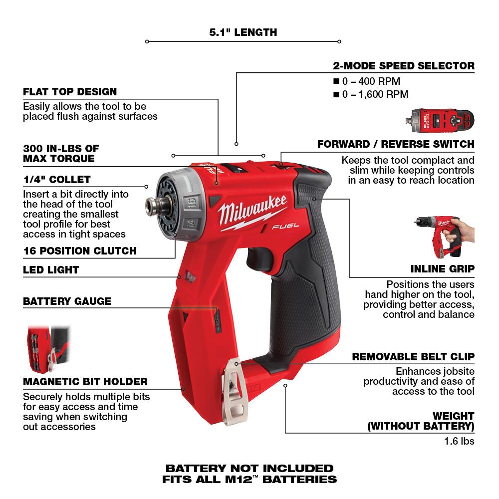 Milwaukee&reg; 2505-20 MWK2505-20