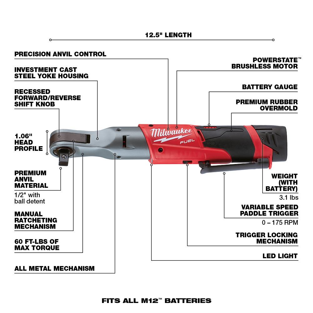 Milwaukee&reg; 2558-22 MWK2558-22