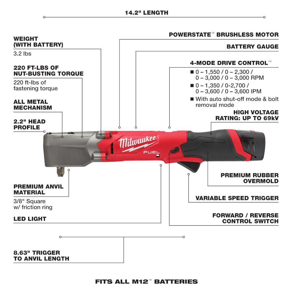 Milwaukee&reg; 2564-22 MWK2564-22