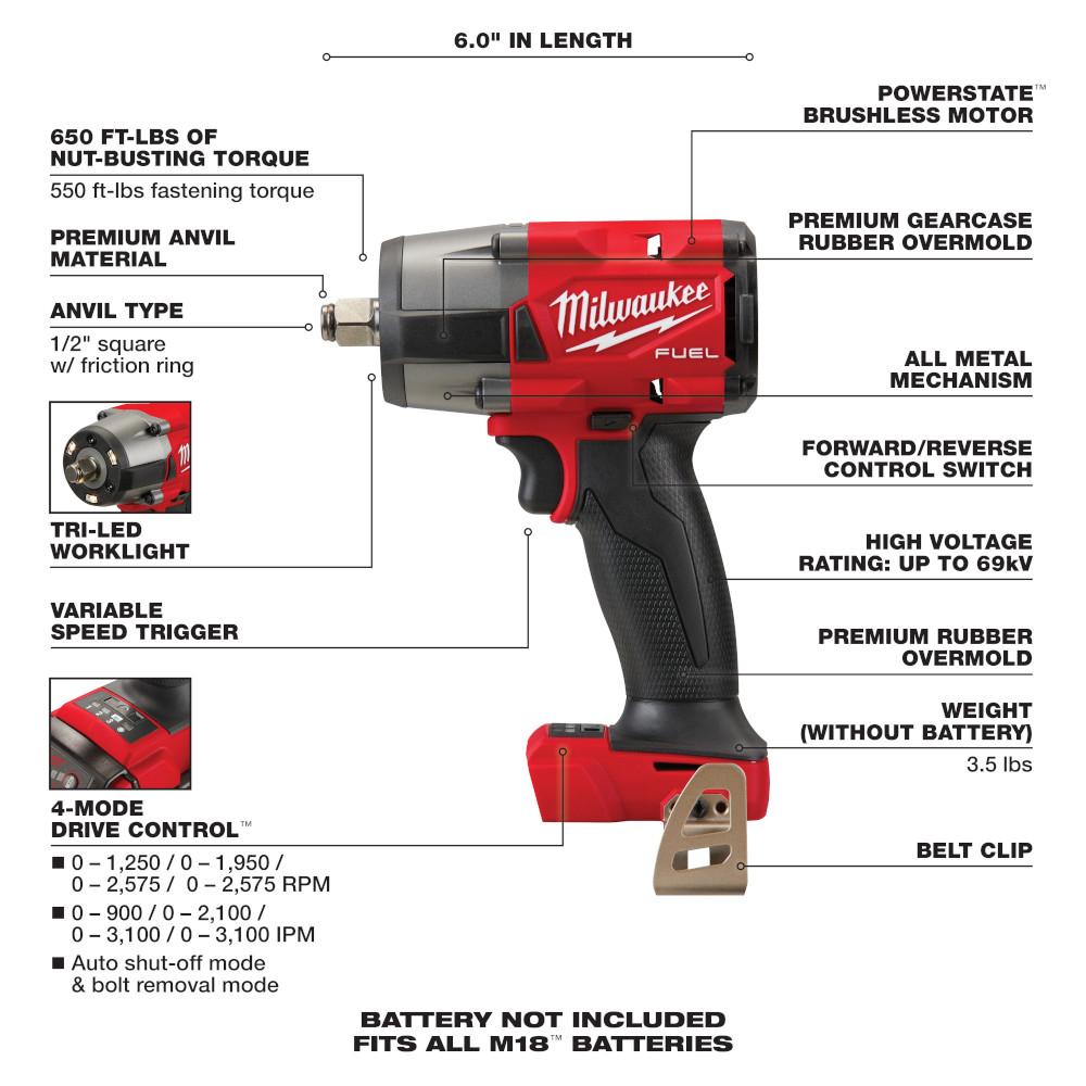 Milwaukee&reg; 2962-20 MWK2962-20
